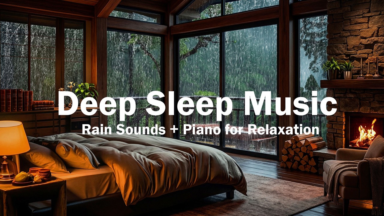 Relaxing Piano Music – Healing Rain Sounds for Stop Overthinking, Heal the Mind – Deep Sleep Music