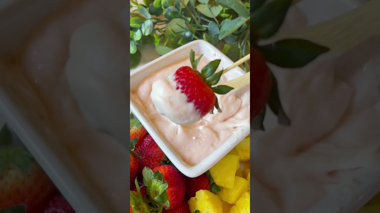 Strawberry Fruit Dip - Smooth and creamy fruit dip for any occasion