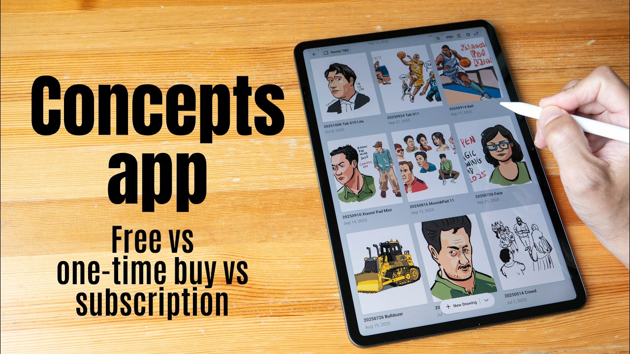Стоит ли покупать приложение Concepts? Бесплатная версия против Essentials, платная версия против...