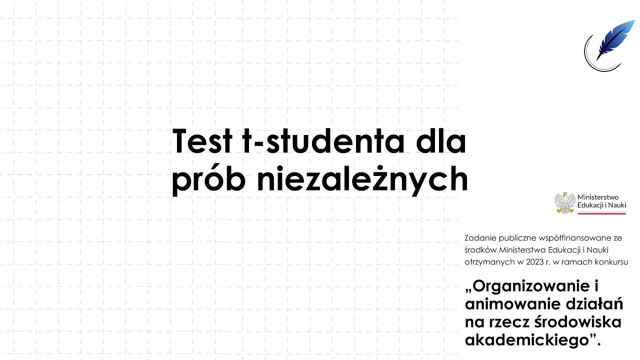 Nawigator: Test t-studenta dla prób niezależnych