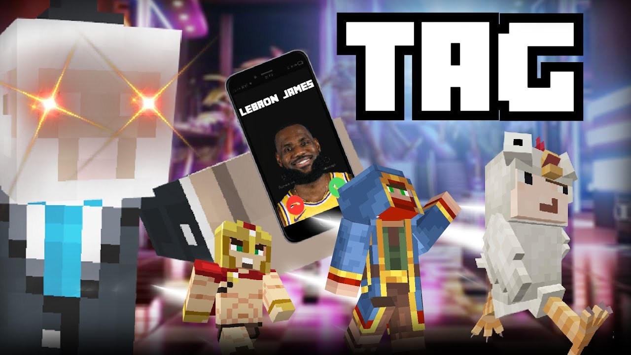Minecraft Friends Go Bonkers with a Game of Tag!
