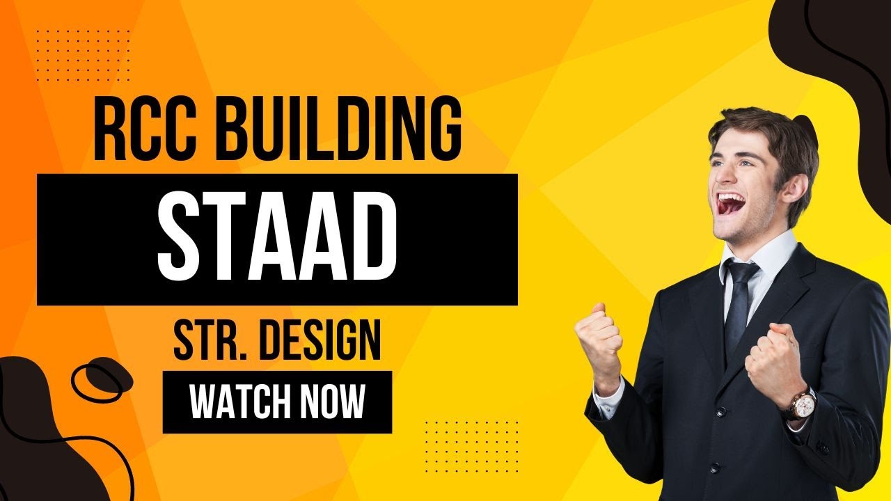 SINGLE STORY RCC BUILDING DESIGN IN STAAD CONNECT V 22