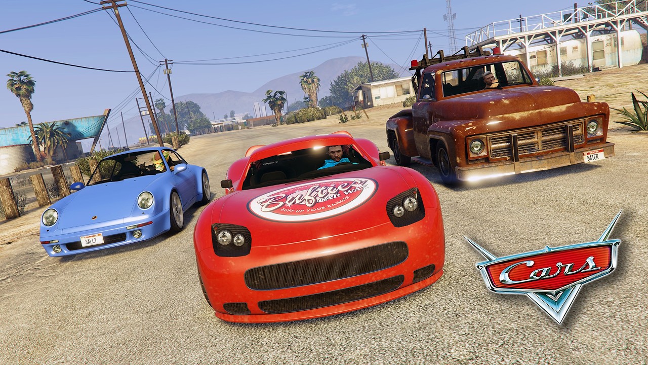 Racing Vehicles From The *CARS* Movies In GTA! - Random Gfred GTA 5