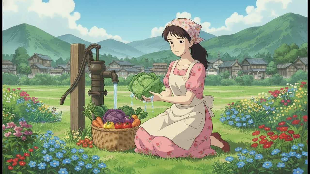 Ghibli Style ASMR Village LIfestyle|Home Alone|Solo Outing