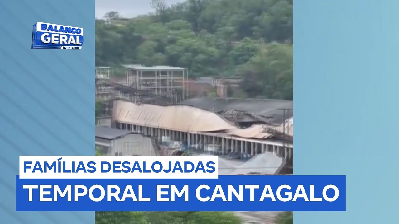 Moradores de Cantagalo (RJ) registram estragos após temporal