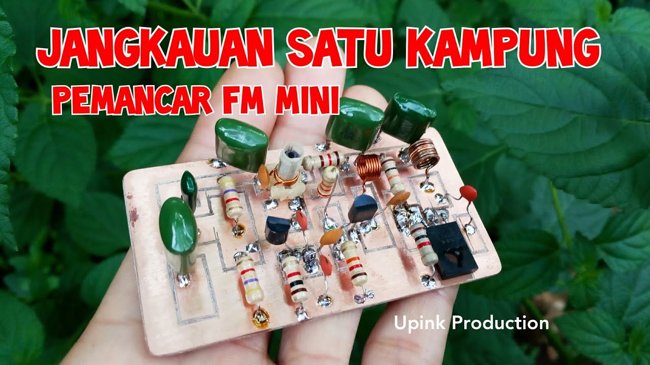 Jangkauan untuk satu kampung Pemancar FM mini
