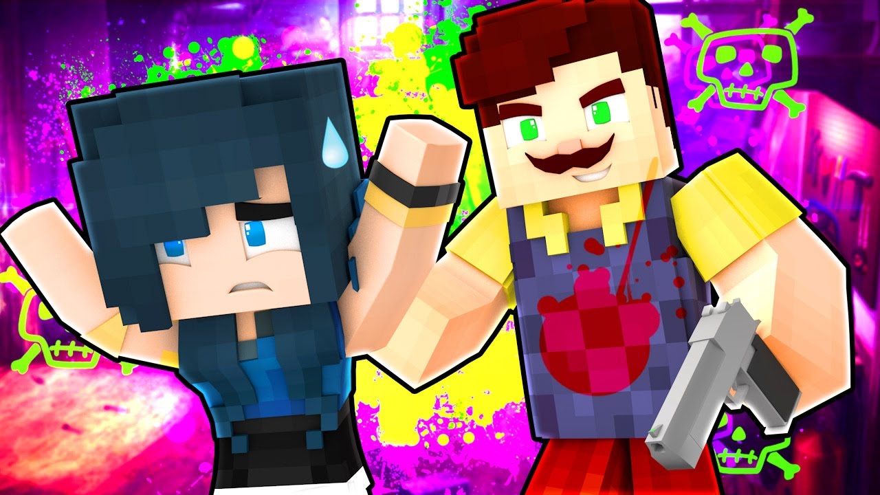 HELLO NEIGHBOR - HE'S GOING TO KILL US FOR REAL! (Minecraft Roleplay)