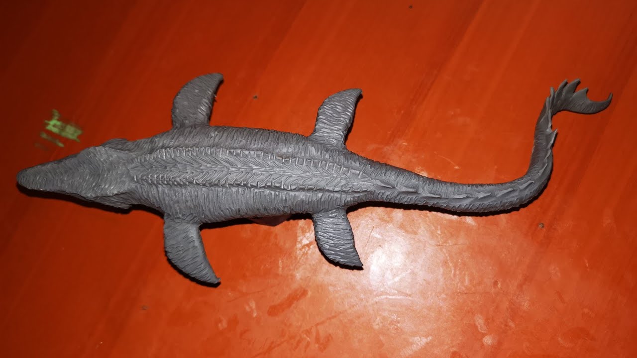 Mosasaurus de jurasick World en plastilina |tutorial!!!