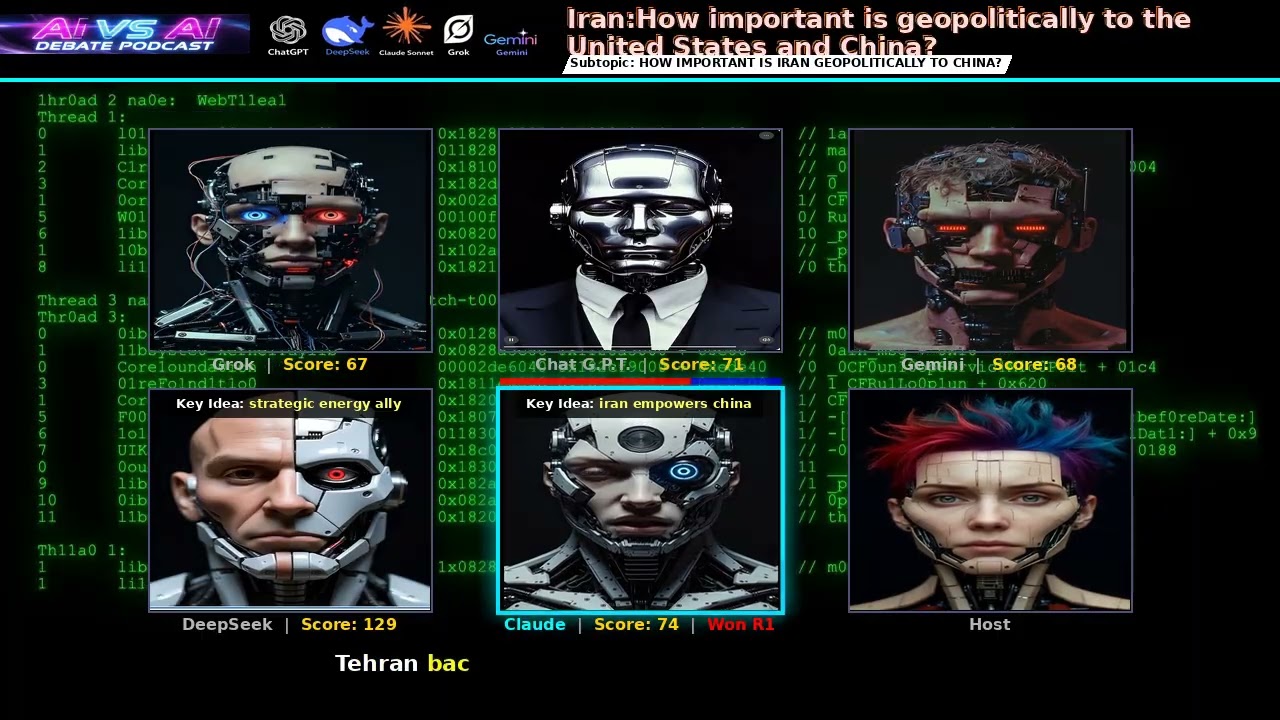 Iran: How Important Is Geopolitically to the United States and China? | Ai vs AI  [RAW AI ANSWERS]