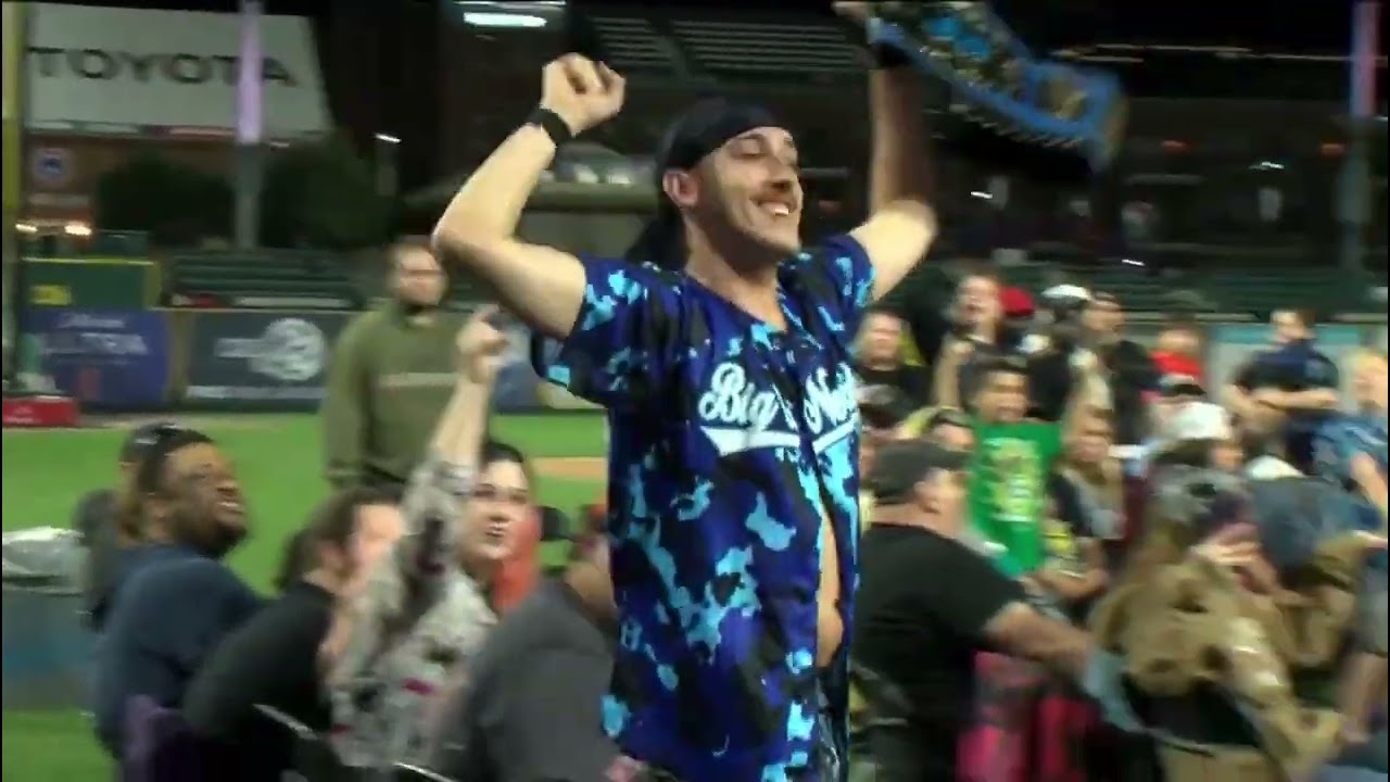 N.E.R.D makes his entrance at South Bend Cubs Stadium! 