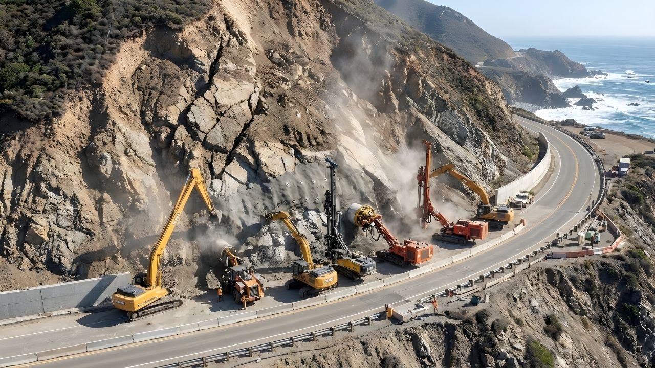 California Is Excavating Under a Weakening Mountainside to Save the Road Millions Rely On