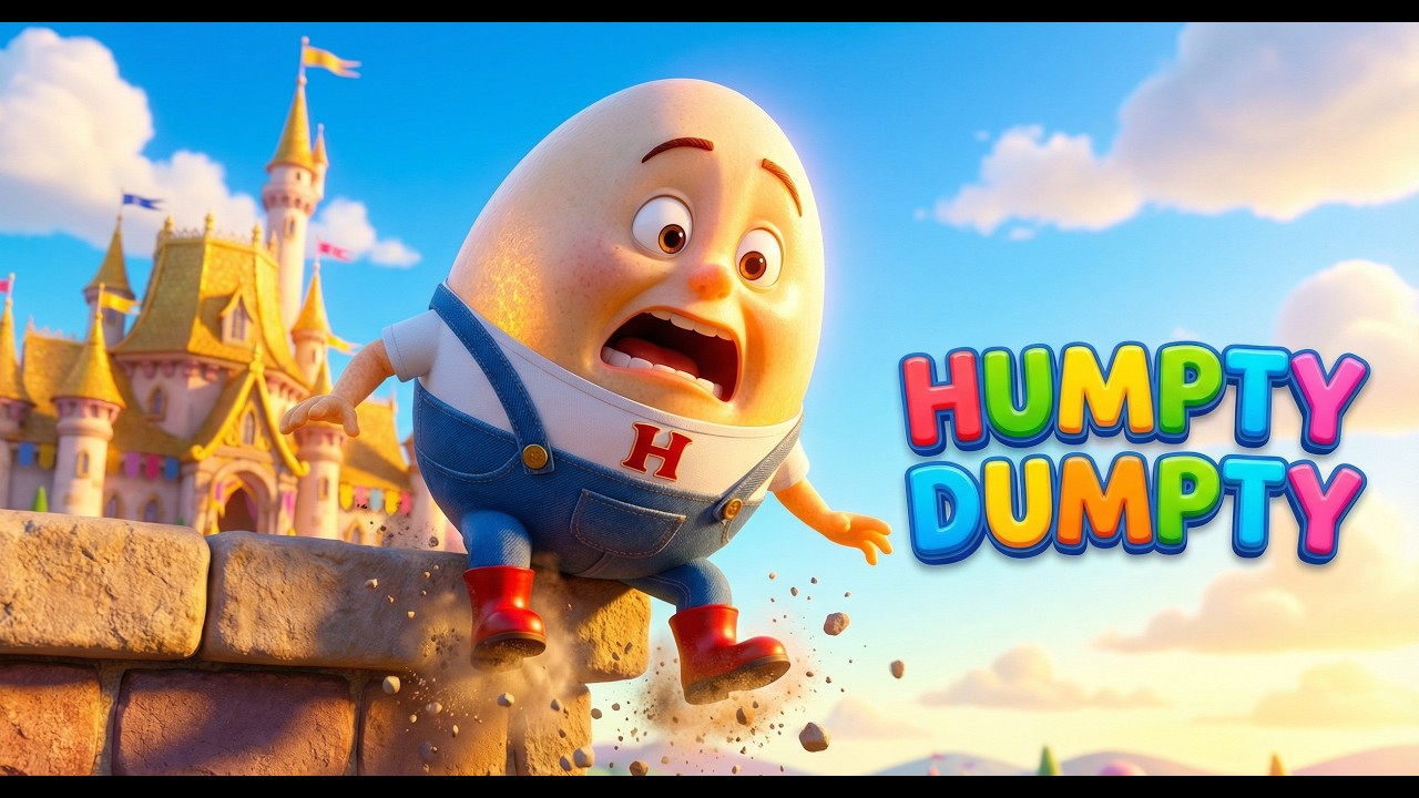 Humpty Dumpty🥚🧱 | 3D Nursery Rhyme for Kids 🧒🌟 #humptydumpty #nurseryrhymes #cartoon #toystory 