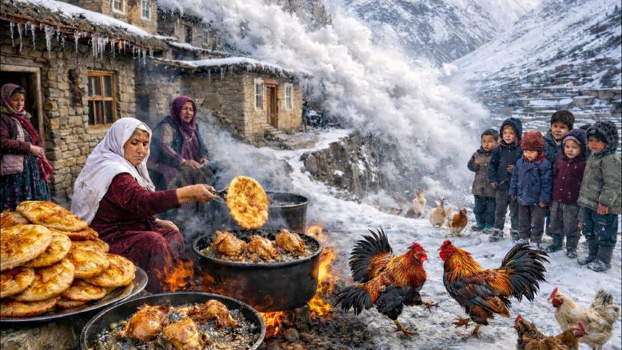 Deep in the Frozen Highest Mountains in Afghanistan | Hidden Village Life in Extreme Snow Winter Day