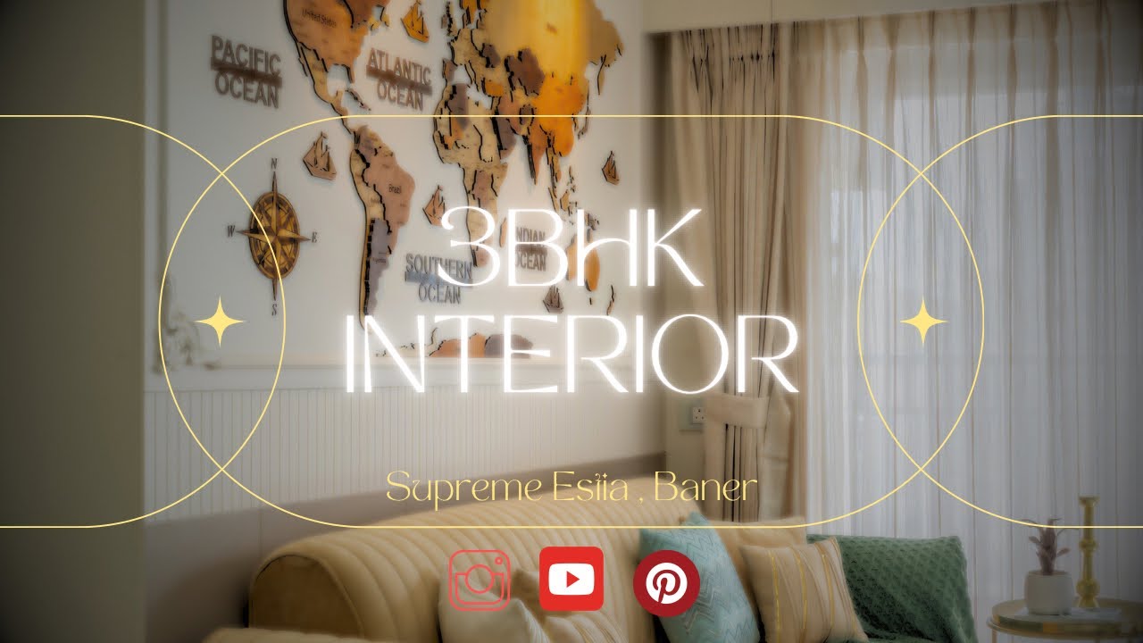 Stunning 3BHK Interior Design at Supreme Estia, Baner, Pune | home design | Modern & Elegant Home