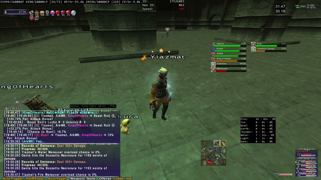 FFXI PUP Solo Ambuscade VD Bozzetto Necronura (Frog)