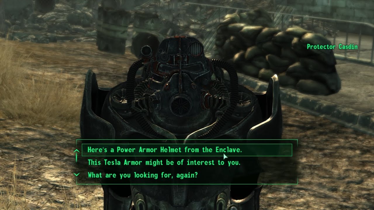 Brotherhood Outcasts Reaction to Receiving Enclave Armor