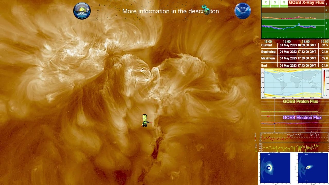 M-7.1 Solar Flare and multiple CME events for 1 May, 2023 4K
