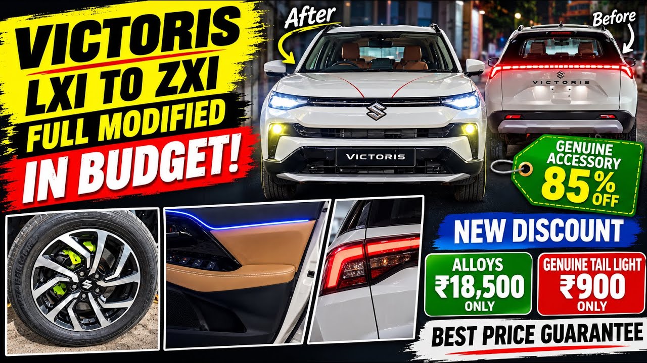 victoris lxi to zxi modified with price | victoris base to top modified | victoris modified
