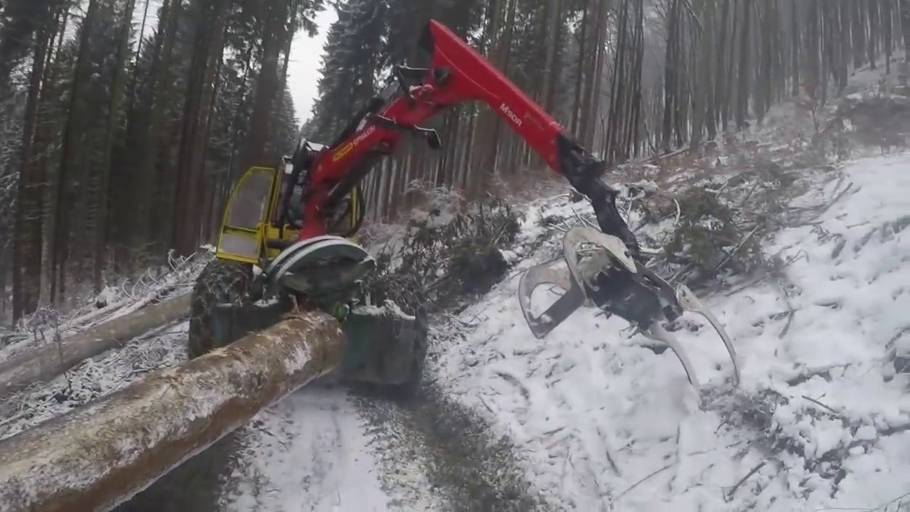 Ťazba dreva s LKT 81 ITL logging in woods