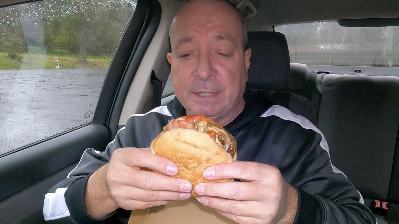 Hamburger With The Lot From Leura Village Takeaway