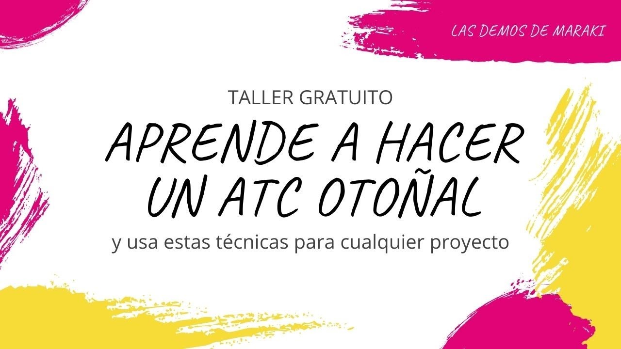 Aprende a hacer un ATC de otoño y usa las técnicas en cualquier proyecto de scrap