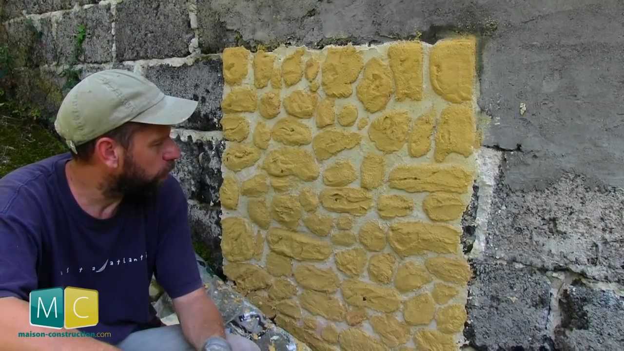 Enduit mural chaux faire des fausses pierres