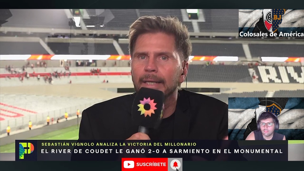El Pollo Vignolo Trató De Minimizar La Victoria de River ante Sarmiento Junto Con Horacio Pagani