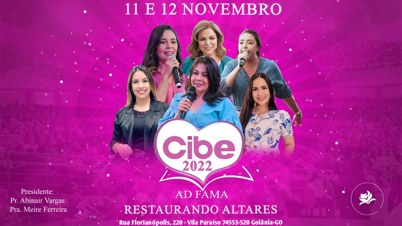 12/11/2022 - Sábado - Ministério Fama Sede - CIBE Restaurando Altares às 19H