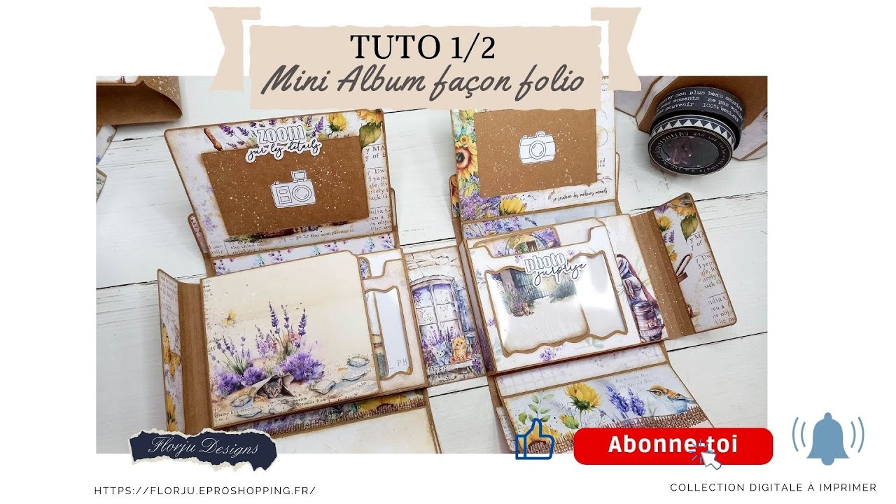 TUTO Mini Album façon Folio part1/2  #scrapbooking #scrap #scrapbookingideas #albumscrap #scrapbook