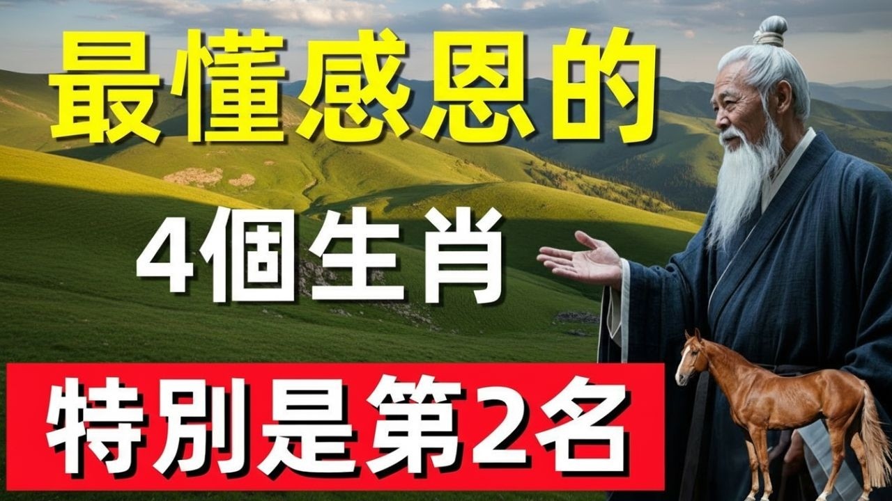 最懂感恩的4個生肖，特別是第2名，註定會得貴人相助！#修行思維 #修行 #福報 #禪 #道德經 #覺醒 #開悟 #禅修📿