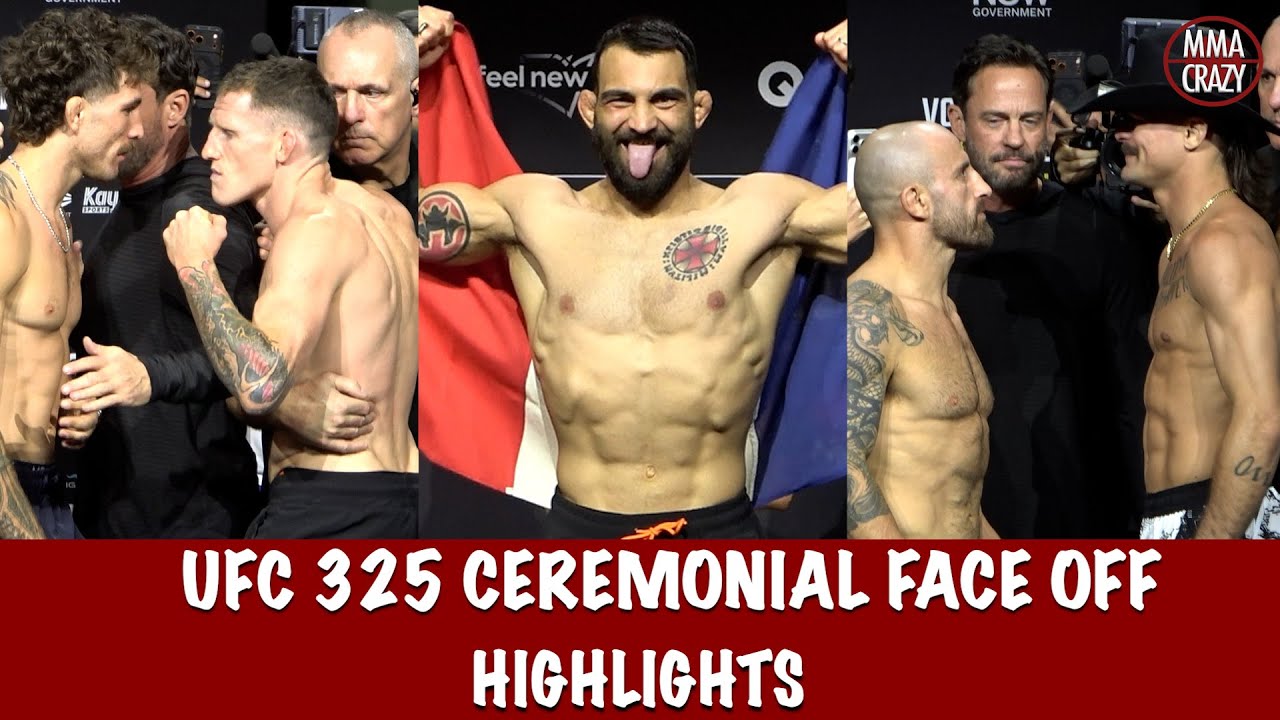 UFC 325: Ceremonial FINAL Face off Highlights