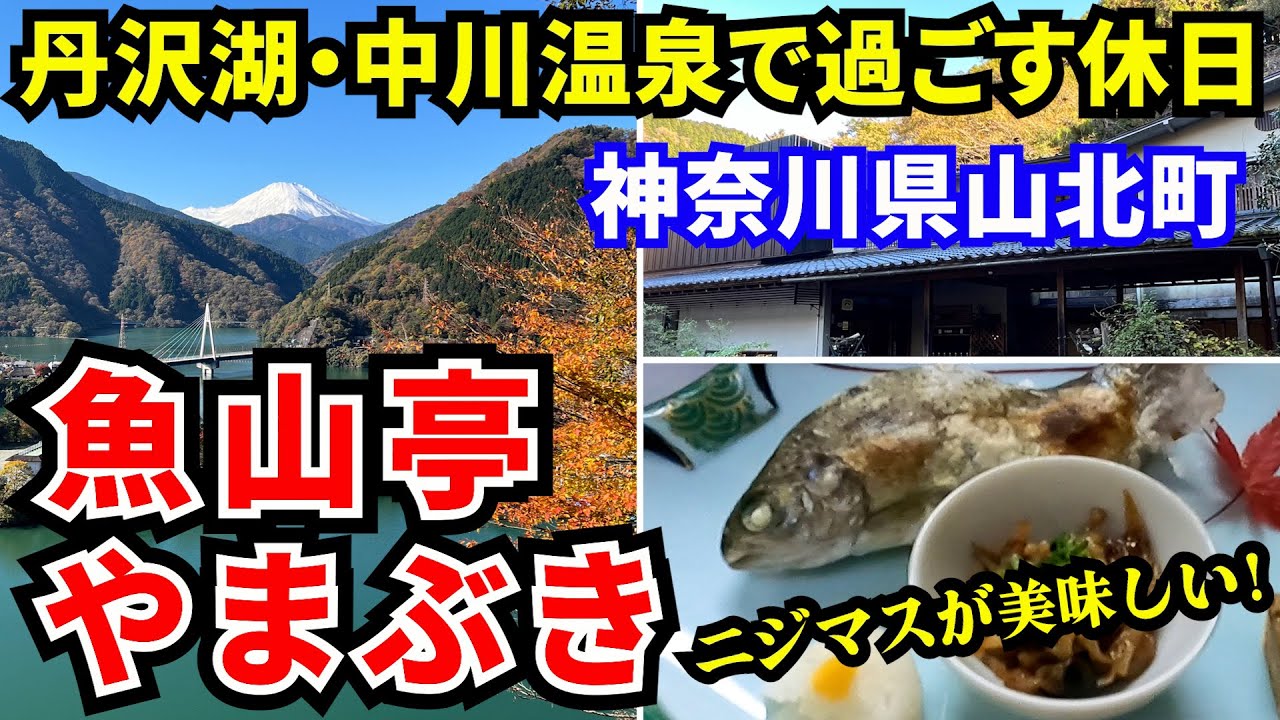 【中川温泉 魚山亭やまぶき】山北町丹沢湖近くの温泉旅館、川魚を使った料理が絶品！猫ともふれあえる