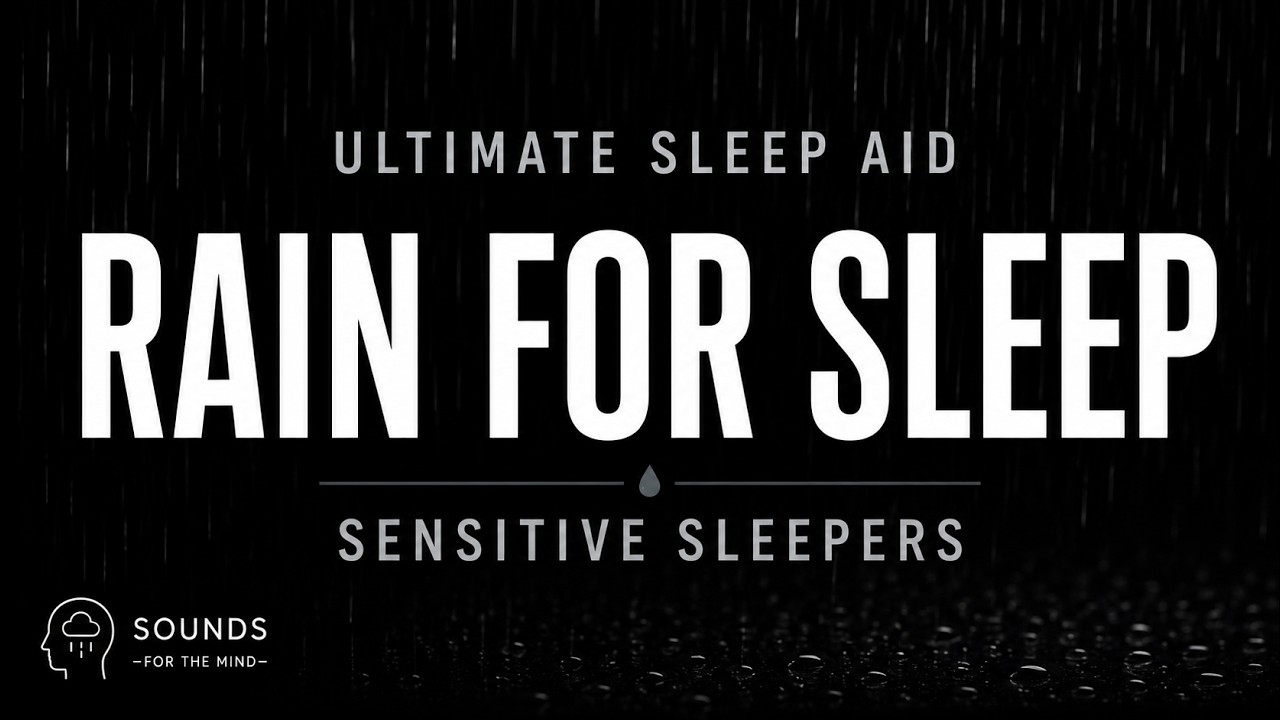 Ultimate Rain Sound For Sensitive Sleepers | Black Screen Rain Sound For Sleeping