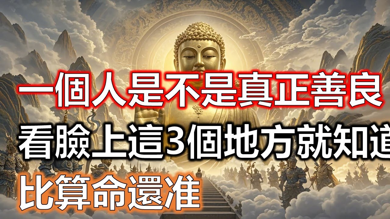 相由心生，一個人是不是真正善良，看臉上這3個地方就知道！比算命還准，快看看你是不是#風水#因果#智慧#風水#因果#智慧