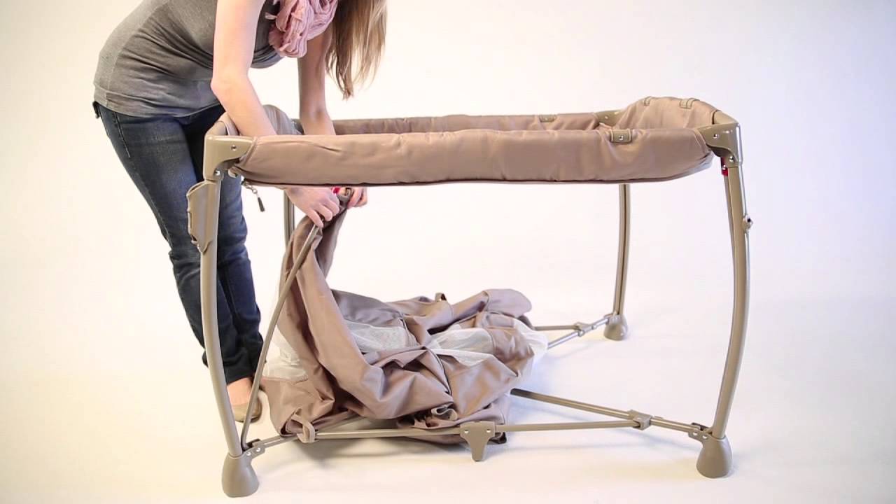 Removing the Fabrics of Ingenuity's Washable Playard Deluxe with Dream Centre