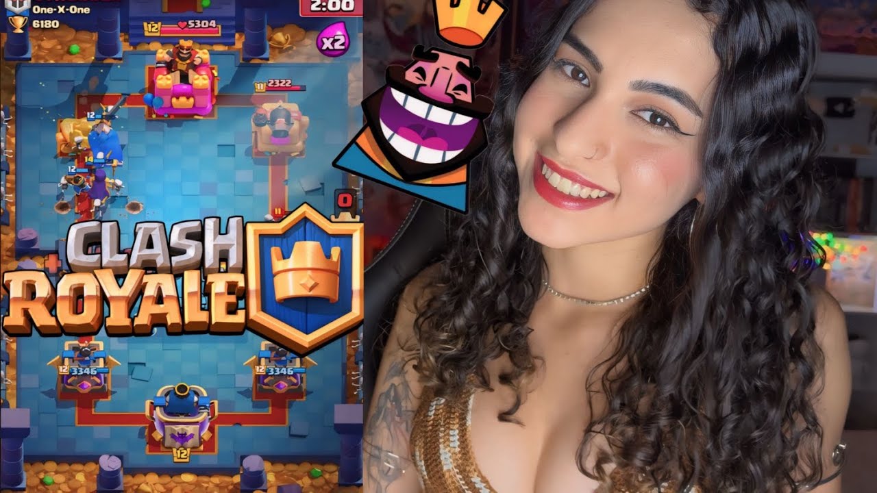 ASMR JOGANDO CLASH ROYALE 👑