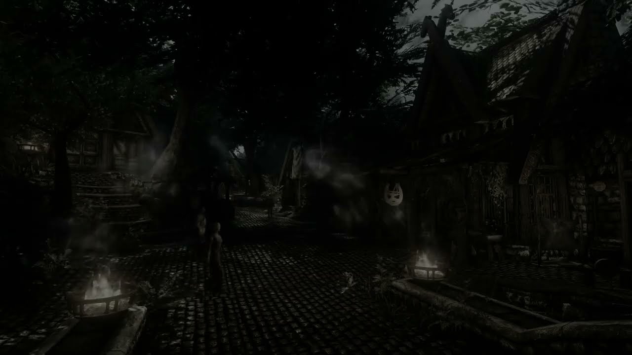 Skyrim OST – 3.14 Sky Above, Voice Within | 10 Hours Loop | Dark Screen
