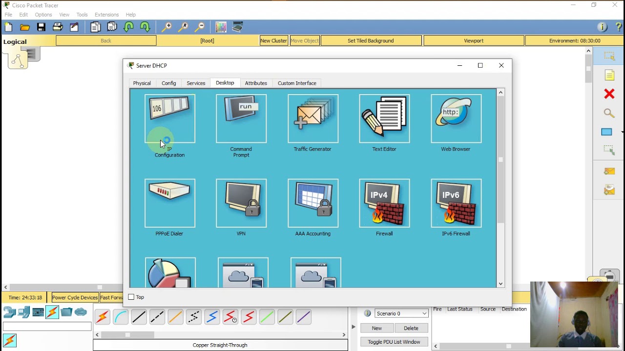 03#  Configuration d'un serveur DNS sous cisco packet tracer