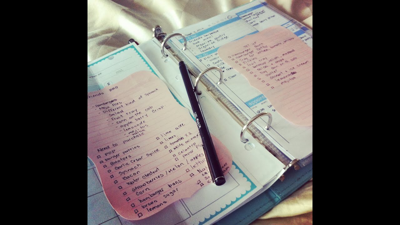 Faux Filofax Tutorial/Printables