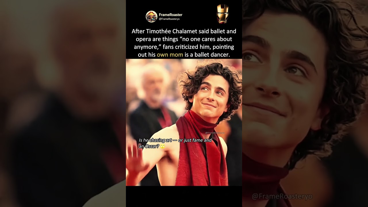 Timoth&eacute;e Chalamet Faces Backlash Over Ballet and Opera Comment #timotheechalamet #kyliejenner