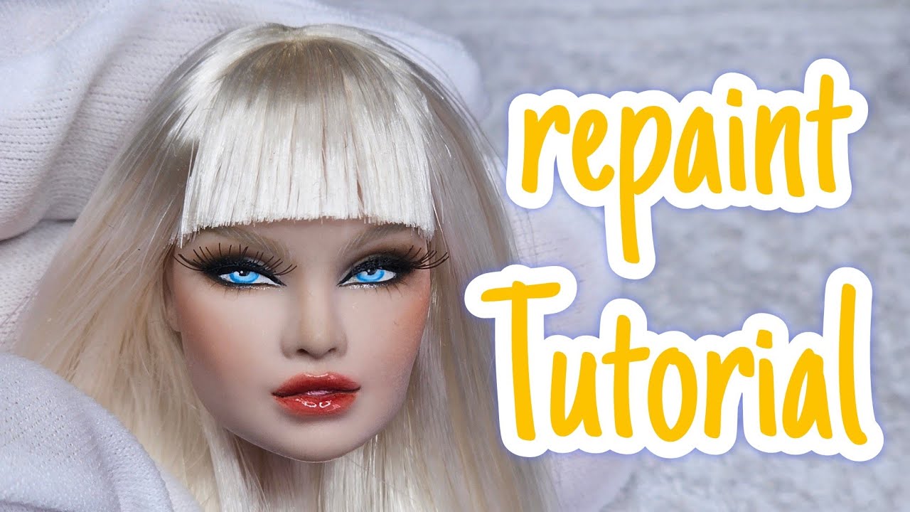 doll repaint tutorial / intergrity toy Erin face up #repaint #doll #faceup #toys #art