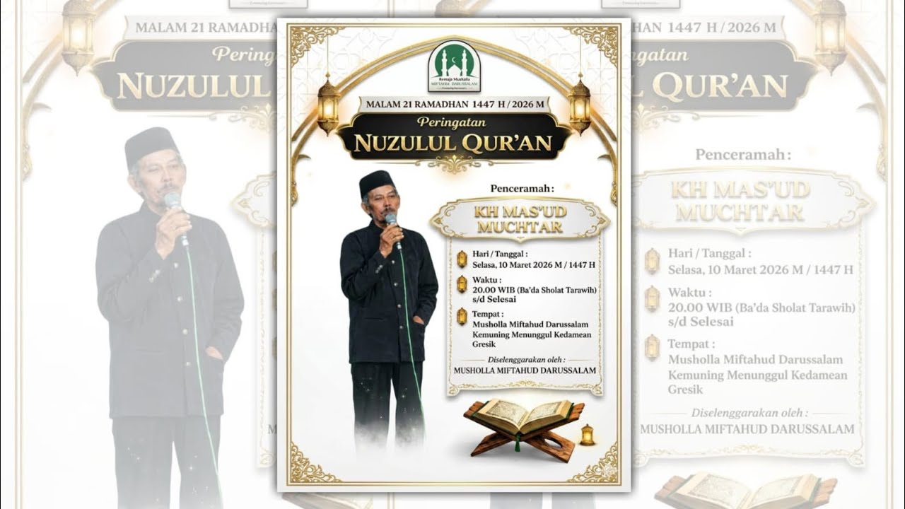 🔴 LIVE PENGAJIAN MALAM 21 Oleh: KH. MAS'UD MUCHTAR | MUSHOLLA MIFTAHUD DARUSSALAM