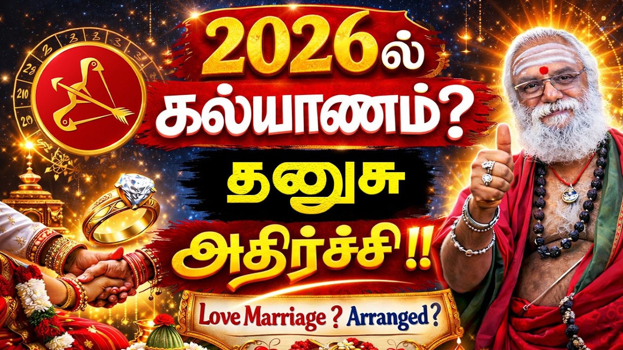 2026 திருமண யோகம் – தனுசு ராசி | 2026 Marriage Prediction for Sagittarius | Thirumana Yogam 2026