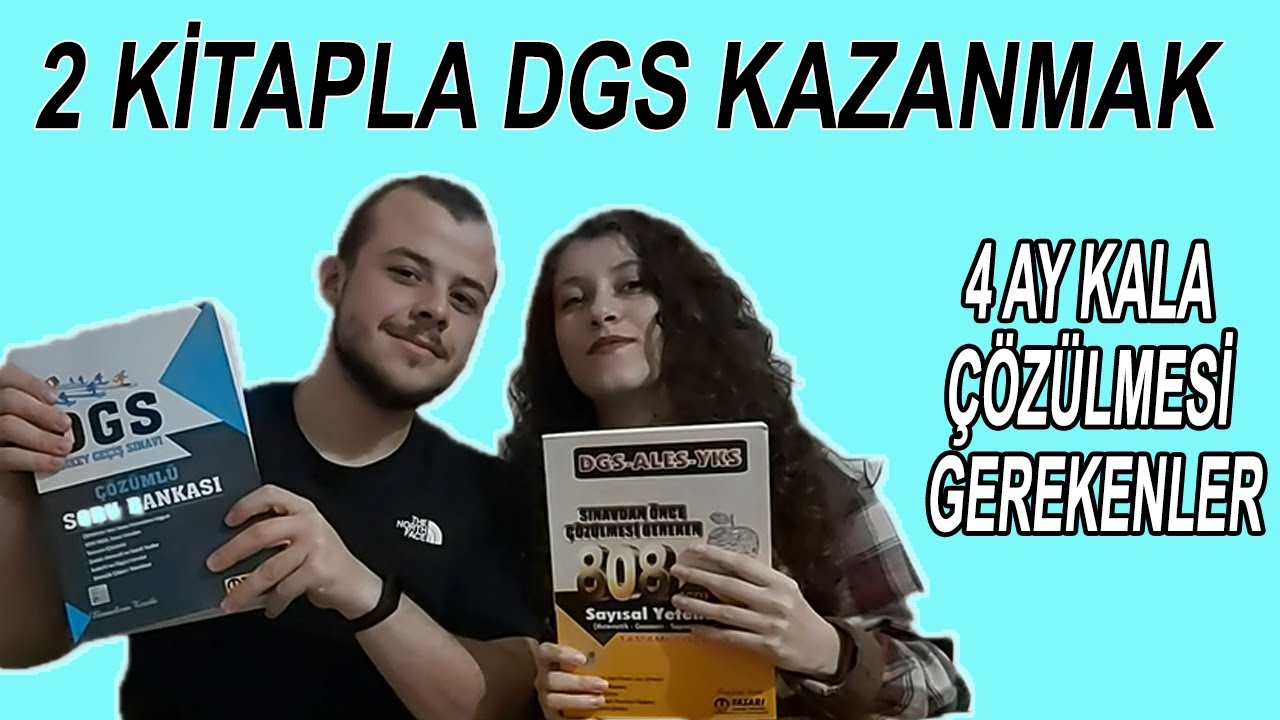 DGS YE 4 AY KALA KAYNAK ÖNERİLERİ // 2 KİTAPLA SINAV KAZANMAK 🤪