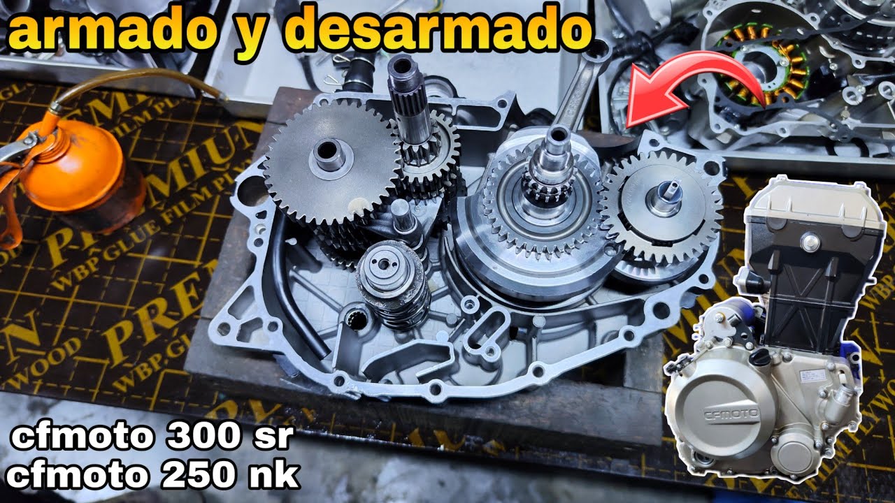 ARMADO Y DESARMADO DE MOTOR CFMOTO 300 SR /250 NK 🔧 PASO A PASO DESARMADO COMPLETO
