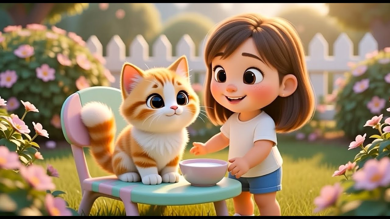 Meaooo Meaooo Billi 🐱🥛 | Cute Cat Rhyme for Kids | Fun Nursery Rhyme | Popolino Studio