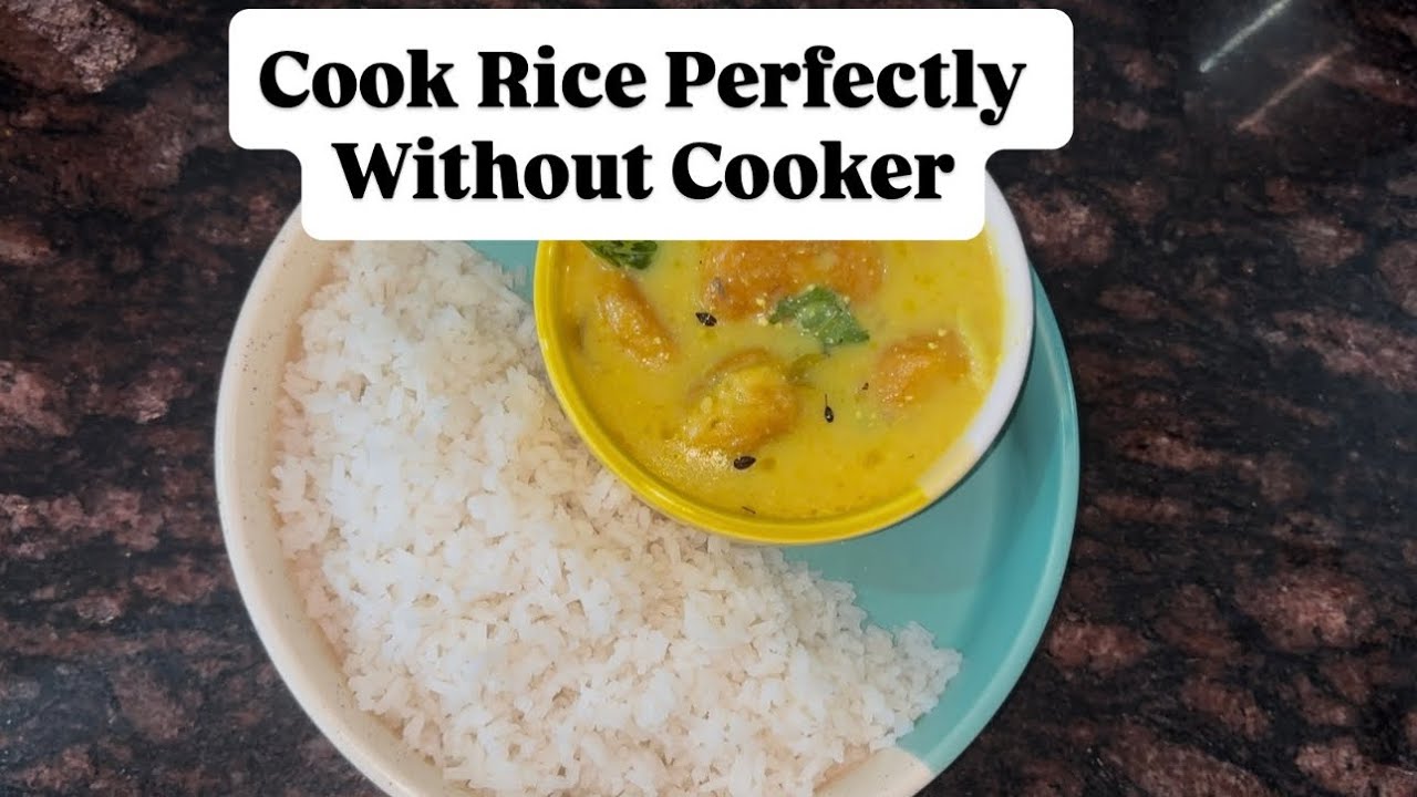 How to Cook Rice Perfectly Without Cooker | Boiled & Drained Rice Recipe (No Pressure Cooker) | 