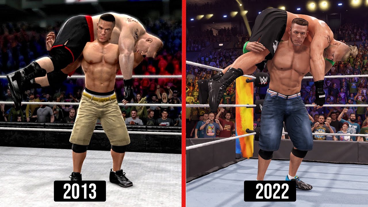 WWE 2K22 Vs. WWE 2K14! (Finishers Comparison)