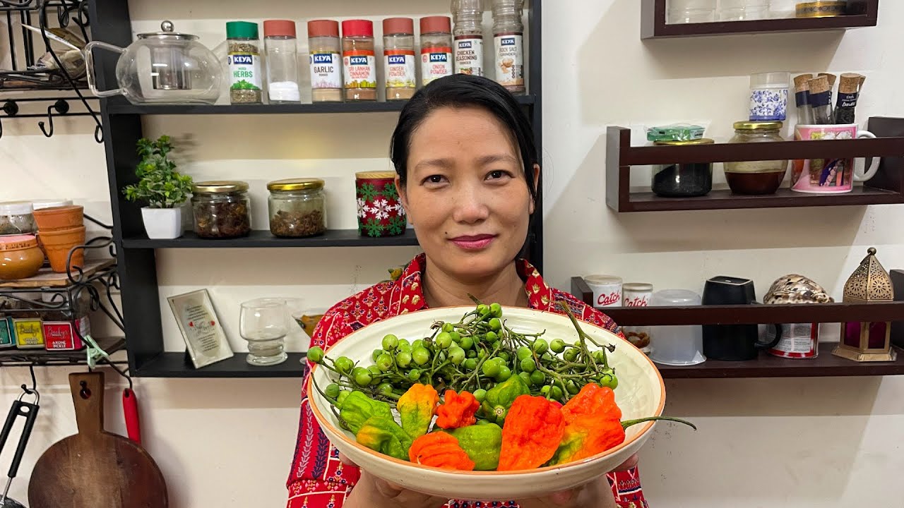 Likok Chutney with Fermented Dry Fish and King Chilli | Spicy Naga Chutney