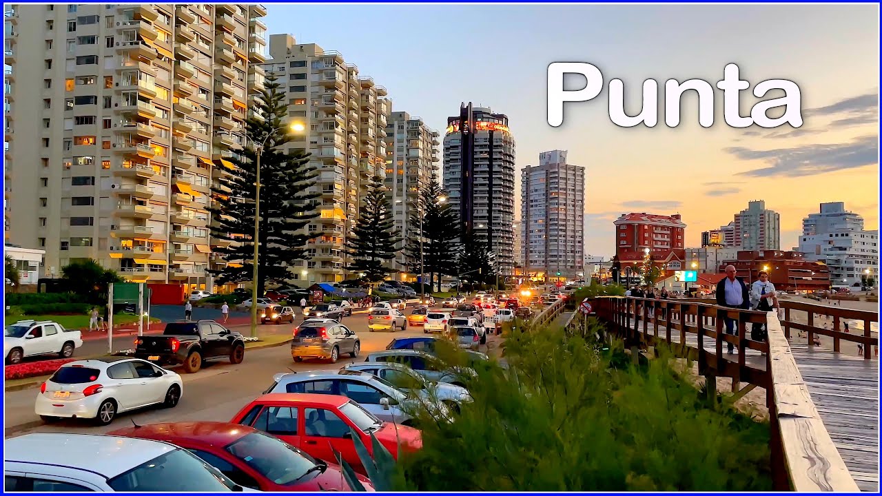 【4K】WALK 🏖  BEACH   Summer 2024 - Punta del Este  - URUGUAY